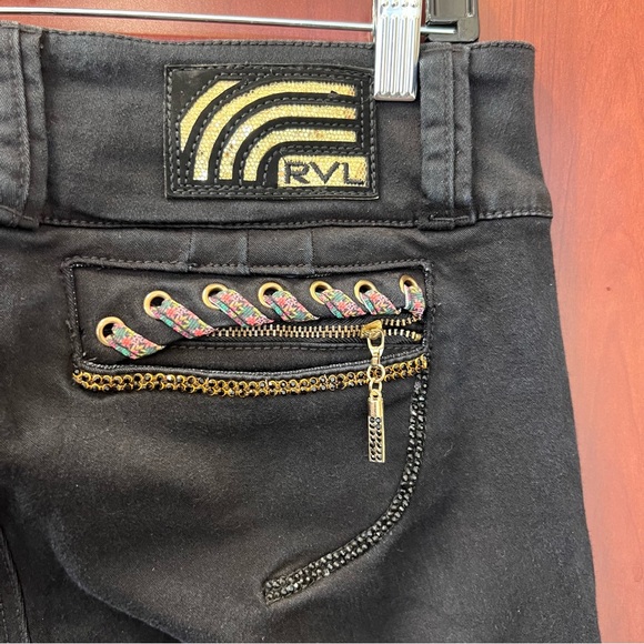 REVEL Vintage RVL Jeans Size 14 Black Skinny Lift Technology Colombian Stretch - Picture 5 of 12